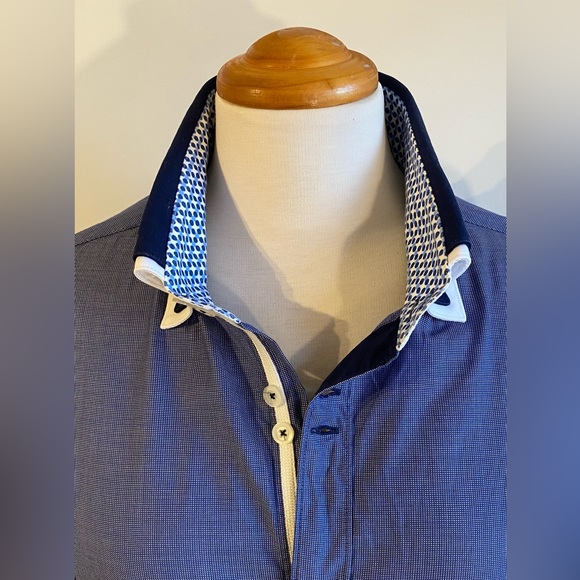 Zara Man Layered Collar Dress Shirt - Picture 2 of 5